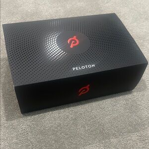 Peloton Black and Red cycling shoes